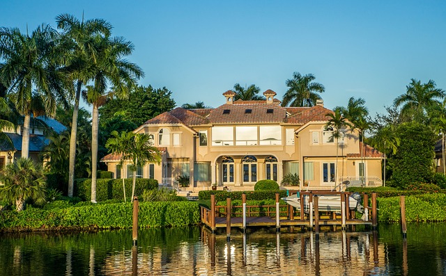 House on the water in Naples Florida