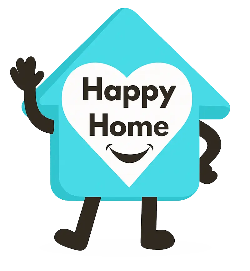 Happy Home Detailing logo mascot